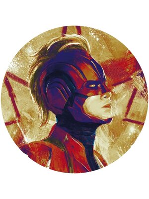 Noordwand Komar Dots Behangcirkel Marvel - Avengers - Painting Captain Marvel Helmet - DD1-054 Noordwand Komar Dots Behangcirkel Marvel - Avengers - Painting Captain Marvel Helmet - DD1-054