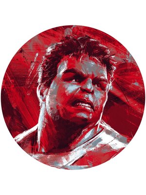 Noordwand Komar Dots Behangcirkel Marvel - Avengers - Painting Hulk - DD1-047 Noordwand Komar Dots Behangcirkel Marvel - Avengers - Painting Hulk - DD1-047