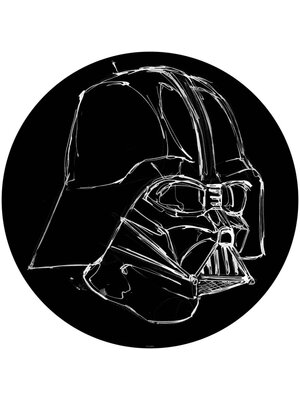 Noordwand Komar Dots Behangcirkel Star Wars - Ink Vader - DD1-021