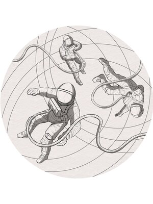 Noordwand Komar Dots Behangcirkel Weltraum - D1-088