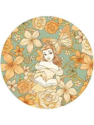 Komar Dots; Komar Home Behangcirkel Disney Princess - Belle Spirit of Autumn - DD1-002