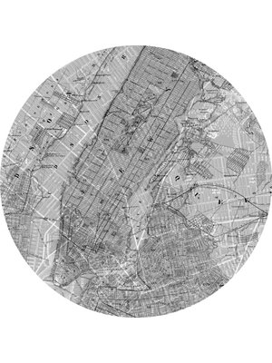 Komar Dots; Komar Home Behangcirkel Map - D1-056