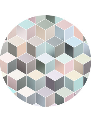 Komar Dots; Komar Home Behangcirkel Pastel Deluxe - D1-012