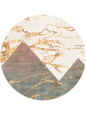 Komar Dots; Komar Home Behangcirkel Precious Peaks - D1-054