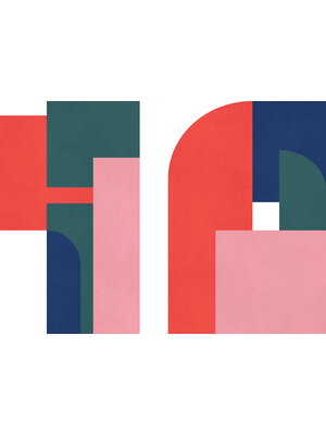 Komar Flair Fotobehang Geometric Colours - FLX7-032