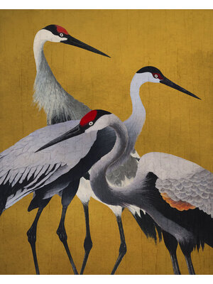 Komar Flair Fotobehang Yellow Cranes - FLX4-053