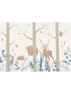 Noordwand Komar Ink Fotobehang Forest Animals - INX8-065