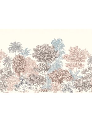 Noordwand Komar Ink Fotobehang Painted Trees - INX8-024