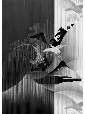 Noordwand Komar Ink Fotobehang Yin Yang - INX4-018 Noordwand Komar Ink Fotobehang Yin Yang - INX4-018