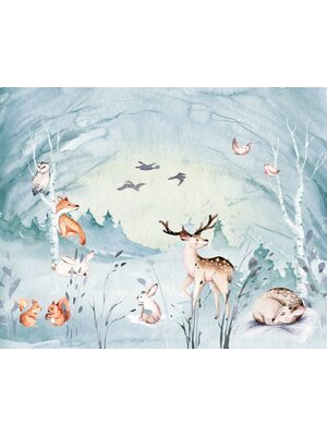 Komar Into Adventure Fotobehang Animal Sleepover - IAX7-0038