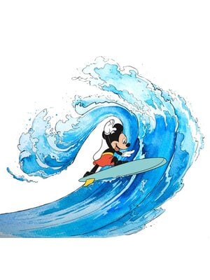 Noordwand Komar Into Adventure Fotobehang Disney - Mickey Mouse - Surfing - IADX6-007 Noordwand Komar Into Adventure Fotobehang Disney - Mickey Mouse - Surfing - IADX6-007