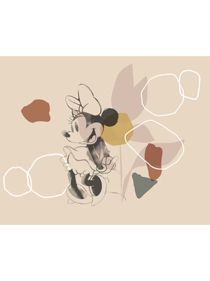 Komar Into Adventure Fotobehang Disney - Minnie Mouse - Soft Shapes - IADX7-047