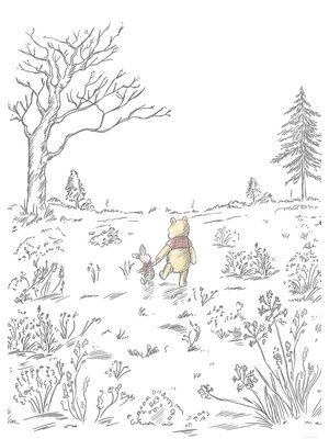 Noordwand Komar Into Adventure Fotobehang Disney - Winnie the Pooh - Walk - IADX4-043