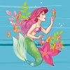 Komar Into Adventure Fotobehang Disney Princess - Ariel - Little Friends - IADX5-009