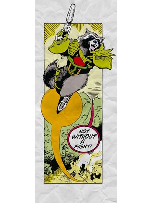Noordwand Komar Into Adventure Fotobehang Marvel - Guardians Retro Comic Rocket Raccoon - IADX2-072 Noordwand Komar Into Adventure Fotobehang Marvel - Guardians Retro Comic Rocket Raccoon - IADX2-072
