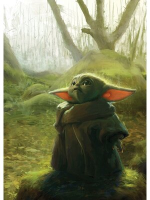 Komar Into Adventure Fotobehang Star Wars - Mandalorian Grogu Acrylic - IADX4-018