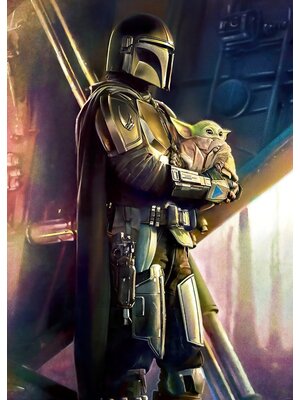 Komar Into Adventure Fotobehang Star Wars - Mandalorian Savior - IADX4-019