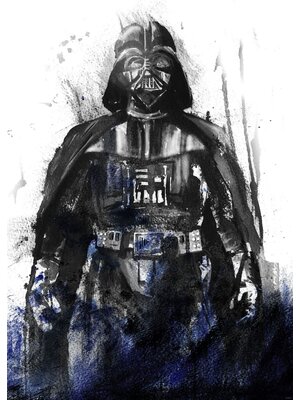 Komar Into Adventure Fotobehang Star Wars - Watercolor Vader - IADX4-017