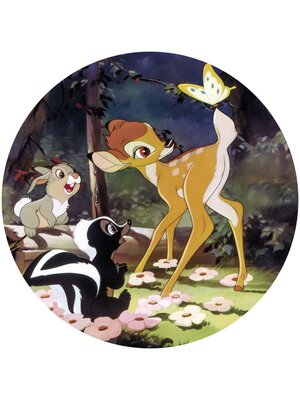 Komar Into Adventure; Komar Dots Behangcirkel Disney - Bambi - Butterfly - DD1-045