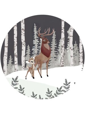 Komar Into Adventure; Komar Dots Behangcirkel Disney - Bambi - Great Prince - DD1-014