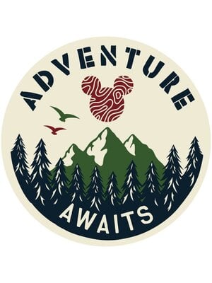 Komar Into Adventure; Komar Dots Behangcirkel Disney - Mickey Mouse - Adventure - DD1-033