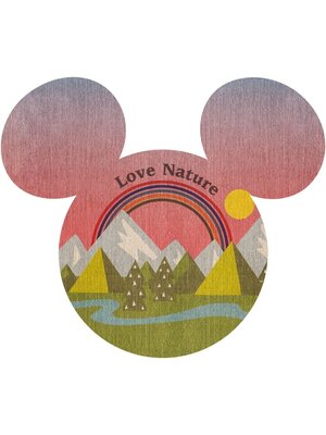 Komar Into Adventure; Komar Dots Behangcirkel Disney - Mickey Mouse - Head Summer Hike - DD1-012