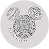 Komar Into Adventure; Komar Dots Behangcirkel Disney - Mickey Mouse - Stipple Art - DD1-040