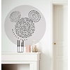 Komar Into Adventure; Komar Dots Behangcirkel Disney - Mickey Mouse - Stipple Art - DD1-040