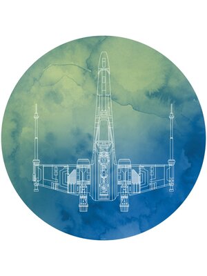 Komar Into Adventure; Komar Dots Behangcirkel Star Wars - X-Wing - DD1-028