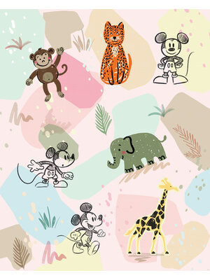 Komar Into Wonderland Fotobehang Disney - Mickey Mouse - Mickey Safari - IADX4-098