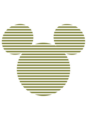 Komar Into Wonderland; Komar Dots Behangcirkel Disney - Mickey Mouse - Head - DD1-063