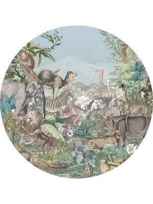 Komar Le Jardin; Komar Dots Behangcirkel Animal Kingdom - D1-089