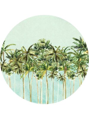 Komar Le Jardin; Komar Dots Behangcirkel Coconut Trees - D1-093
