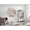 Komar Le Jardin; Komar Dots Behangcirkel Pink and Cream Roses - D1-072