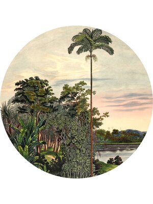 Komar Le Jardin; Komar Dots Behangcirkel Vintage Landscape - D1-094