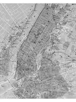 Noordwand Komar Pure Fotobehang NYC Map - P033-VD2