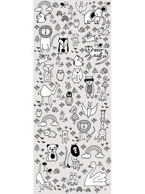 Noordwand Komar Pure Fotobehang Scribble Park - P104-VD1