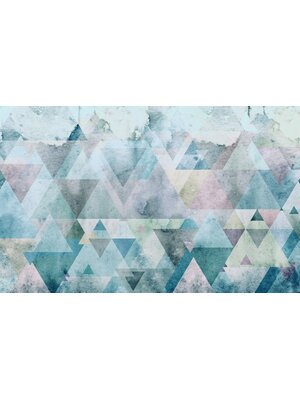 Noordwand Komar Pure Fotobehang Triangles Blue - P018A-VD4