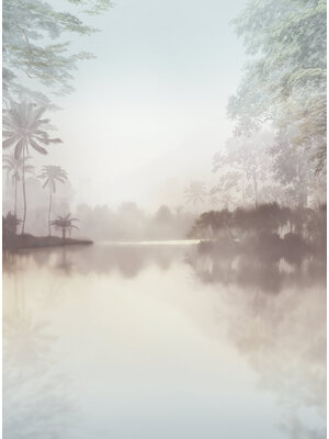 Noordwand Komar Raw Fotobehang Lac Tropical Pure - R2-009 Noordwand Komar Raw Fotobehang Lac Tropical Pure - R2-009