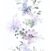Novamur Kylie Behang met aquarel bloemen - 81625
