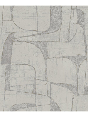 Novamur Leyla Behang organische stenen motief met metallic details - 82453