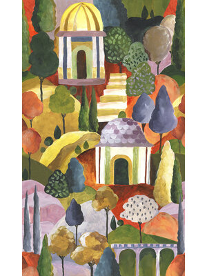 Noordwand Leyla Fotobehang abstracte huizen en bomen - 81664 Noordwand Leyla Fotobehang abstracte huizen en bomen - 81664