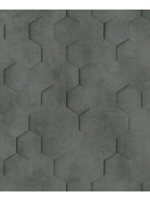 Noordwand Loft Behang met 3D hexagon print - 34161 Noordwand Loft Behang met 3D hexagon print - 34161