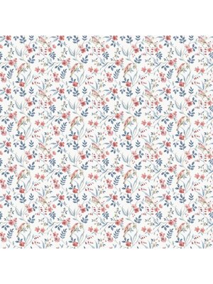 Galerie Miniatures 3 Behang met bloemen en vogels - G68715