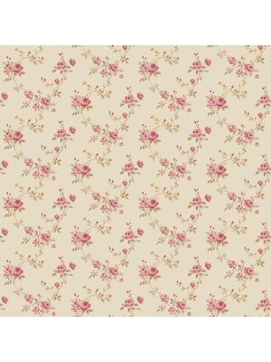 Noordwand Miniatures 3 Behang met roosjes - G67893