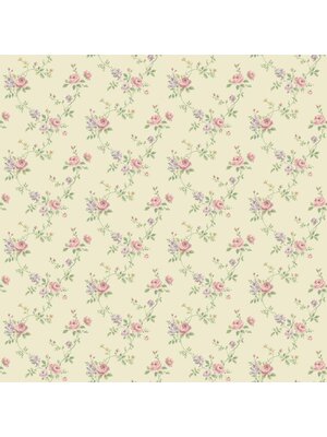 Noordwand Miniatures 3 Behang met roosjes - G67895 Noordwand Miniatures 3 Behang met roosjes - G67895