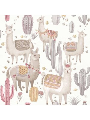 Noordwand MiniMe Behang met alpaca's - 17111