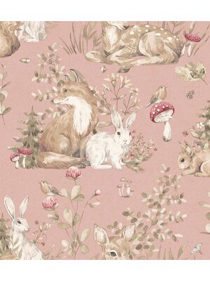 Cristiana Masi MiniMe Behang met bosdieren - 17104