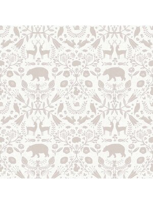 Cristiana Masi MiniMe Behang met silhouetten van bosdieren - 17141 Cristiana Masi MiniMe Behang met silhouetten van bosdieren - 17141