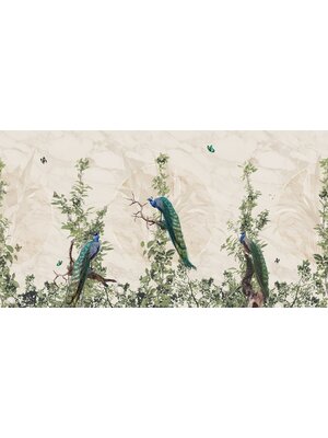 Muance Muance Fotobehang Peacock Forest - MU13040 Muance Muance Fotobehang Peacock Forest - MU13040
